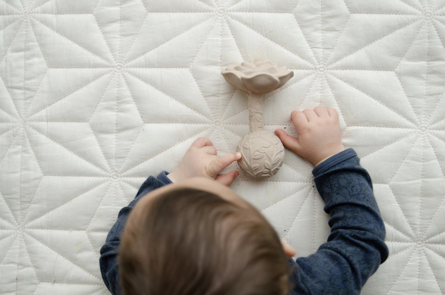 Natural Rubber Rattle Rose