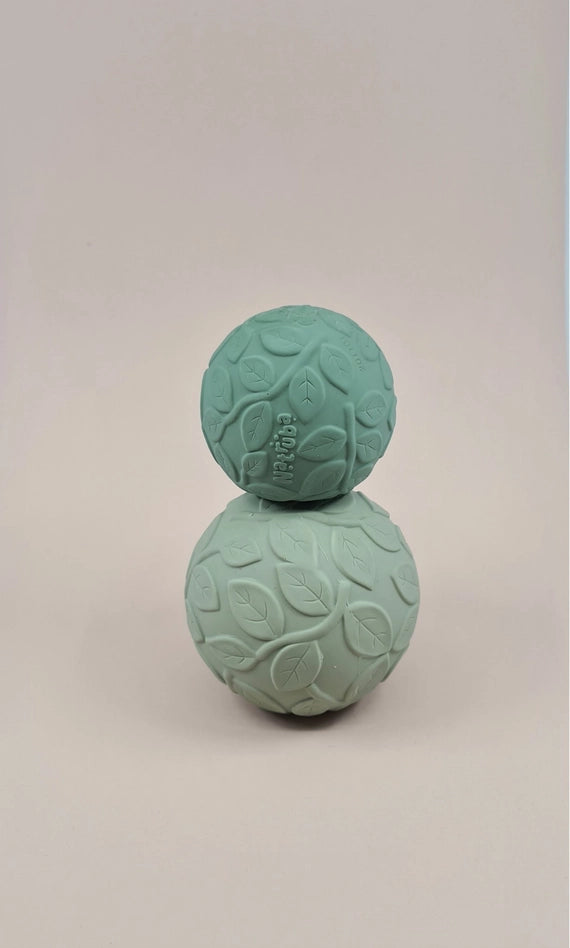 Natural Rubber Sensory Ball Set Leaf - Green