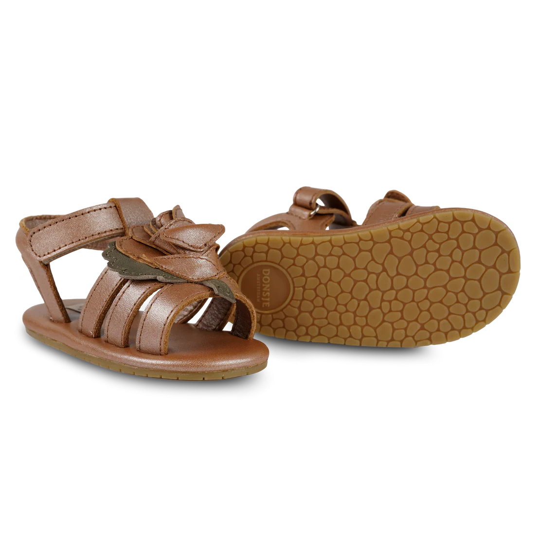 Filoe Sandals | Rose | Clay Metallic Leather