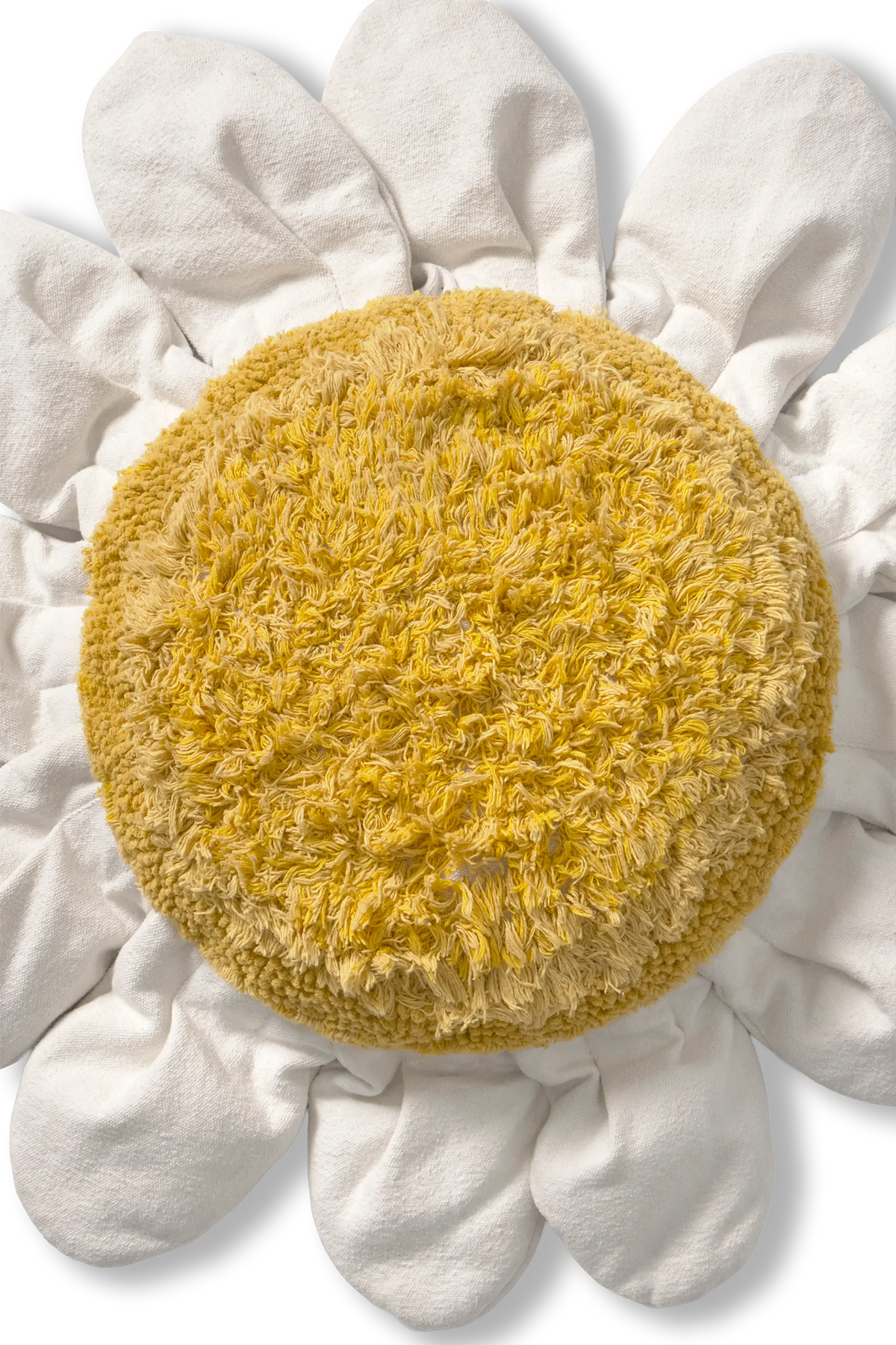 Floor Cushion White Daisy