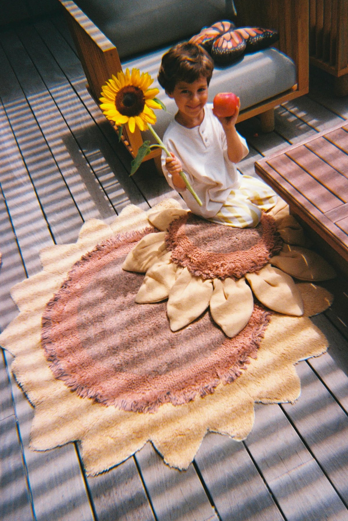 FLOOR CUSHION SUNFLOWER