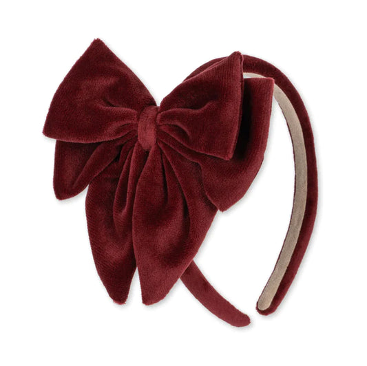 VELVET BOWIE HAIRBRACE BIG - Jolly Red