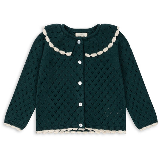 HOLIDAY KNIT CARDIGAN - Green