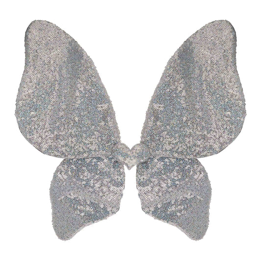 Sparkle Sequin Wings – Silver