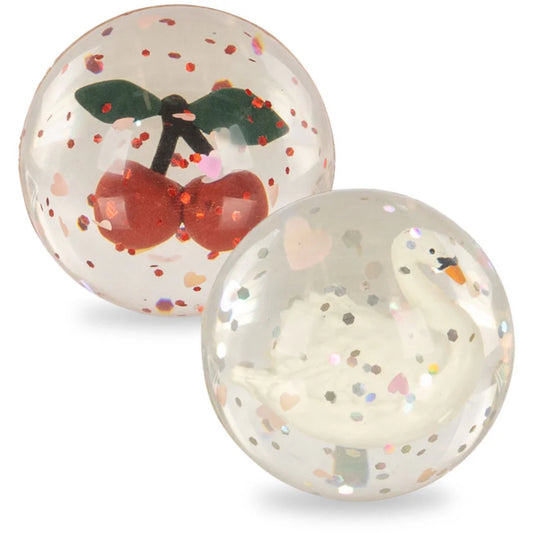 BOUNCING BALL SETS - CHERRY/SWAN