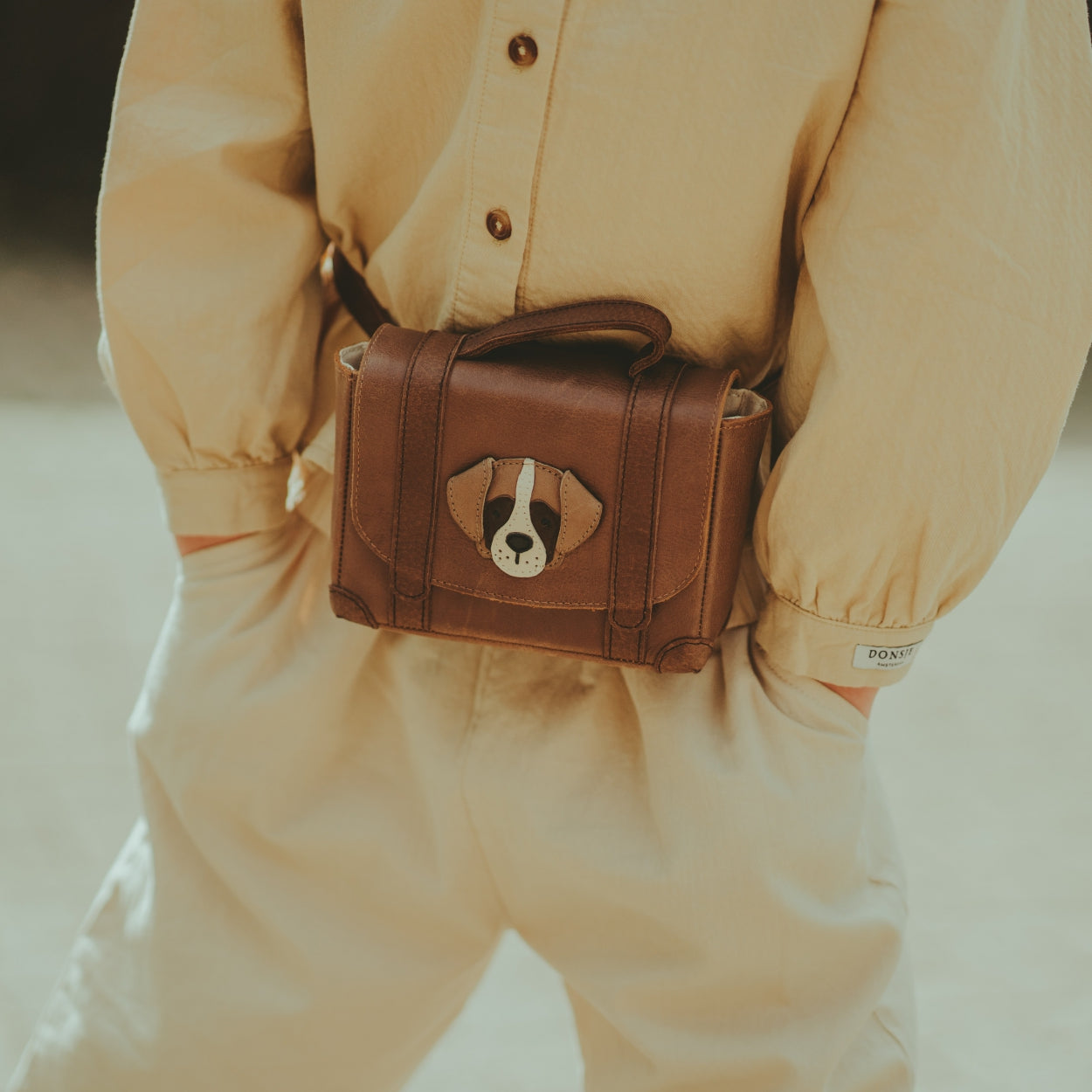 Trychel Bum Bag | Bee | Camel Classic Leather