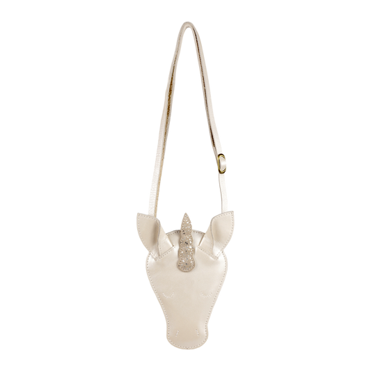 Blinc Purse | Unicorn | Off White Metallic Leather