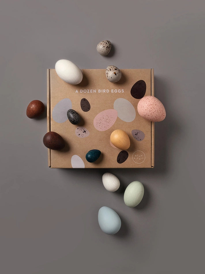 A Dozen Bird Eggs in A Box