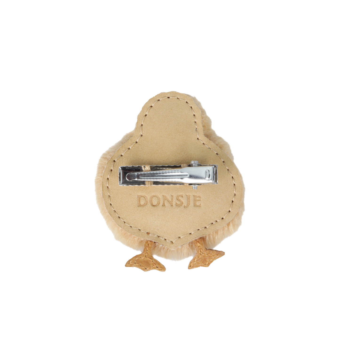 Lipu Clip | Duckling | Camel Soft Faux Fur