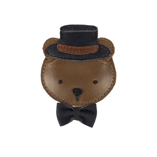 Ceesie Clip | Bear | Cognac Classic Leather