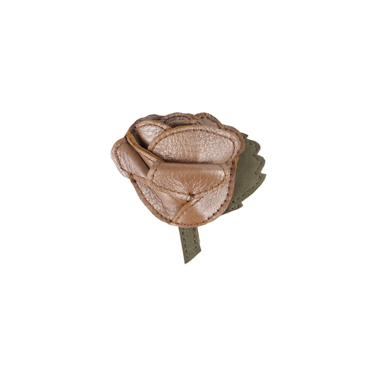 Filoe Clip | Rose | Clay Metallic Leather