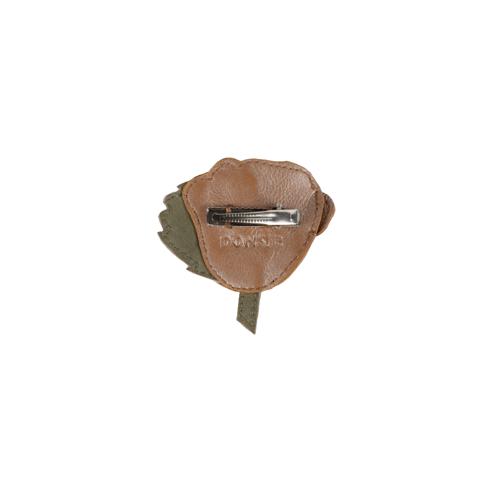 Filoe Clip | Rose | Clay Metallic Leather