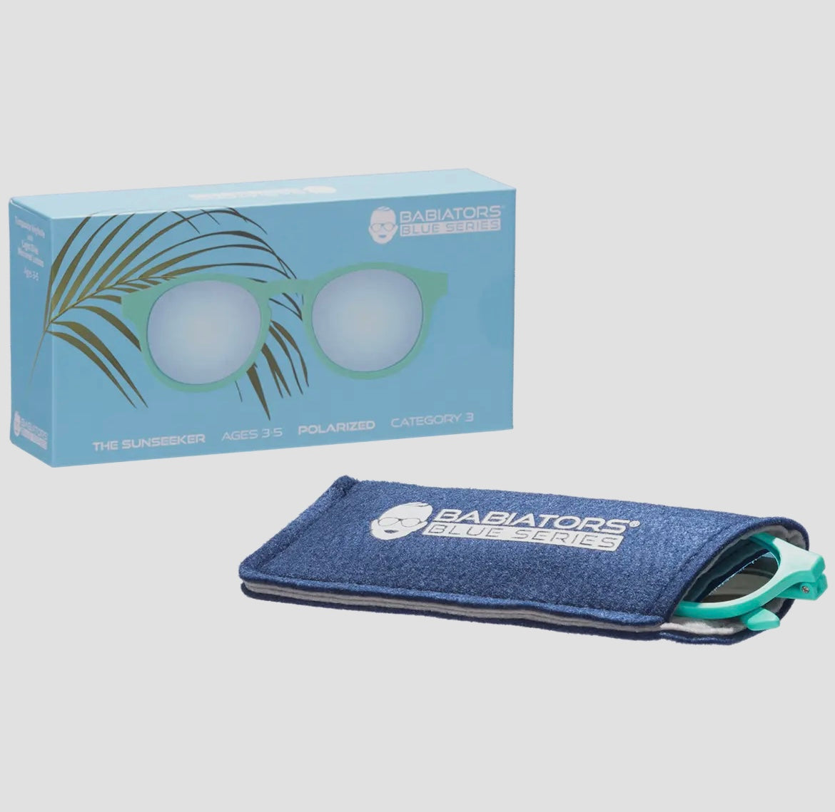 Blue Polarized Keyhole Kids Sunglasses