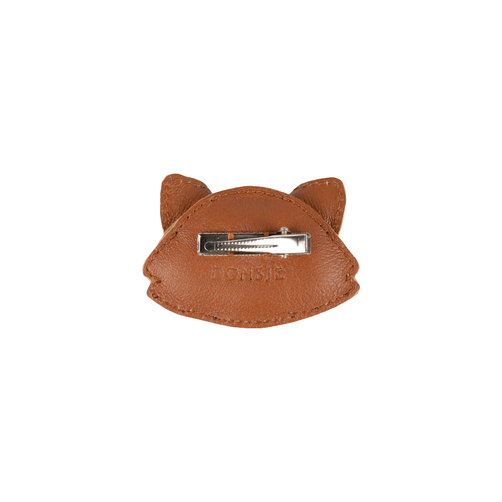 Josy Special Hairclip | Red Panda | Maple Leather