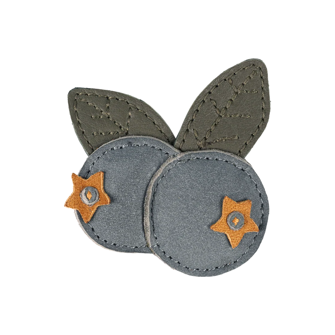 Nanoe Fruit Hairclip | Blueberry | Petrol Nubuck