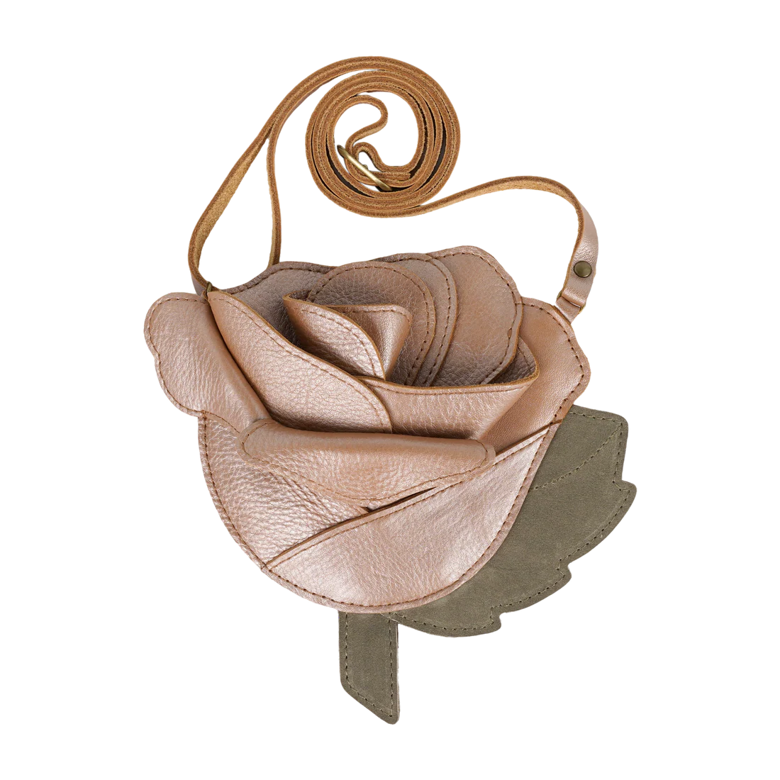 Filoe Purse | Rose | Clay Metallic Leather