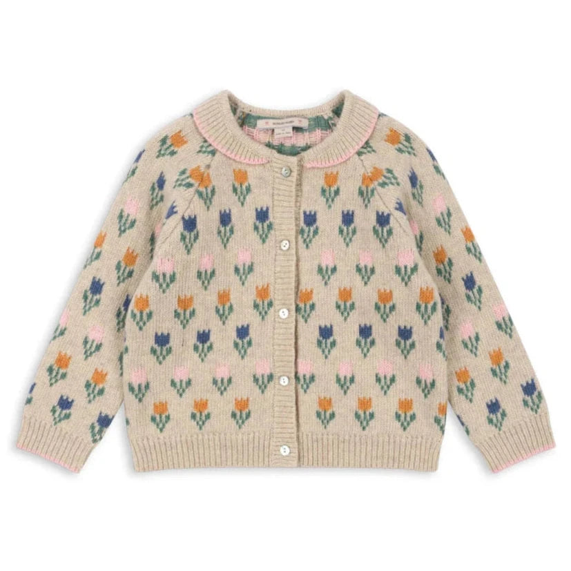 BELOU KNIT CARDIGAN - TULIPE