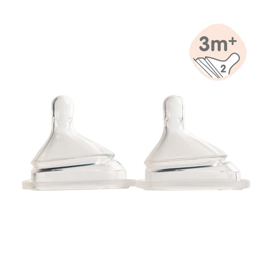 Hegen Nipple Medium Flow, 2-Pack (3 to 6 months)