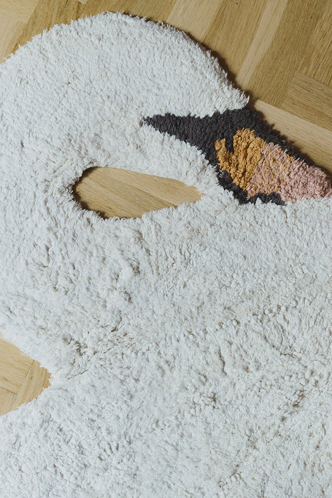 Washable Rug Swan