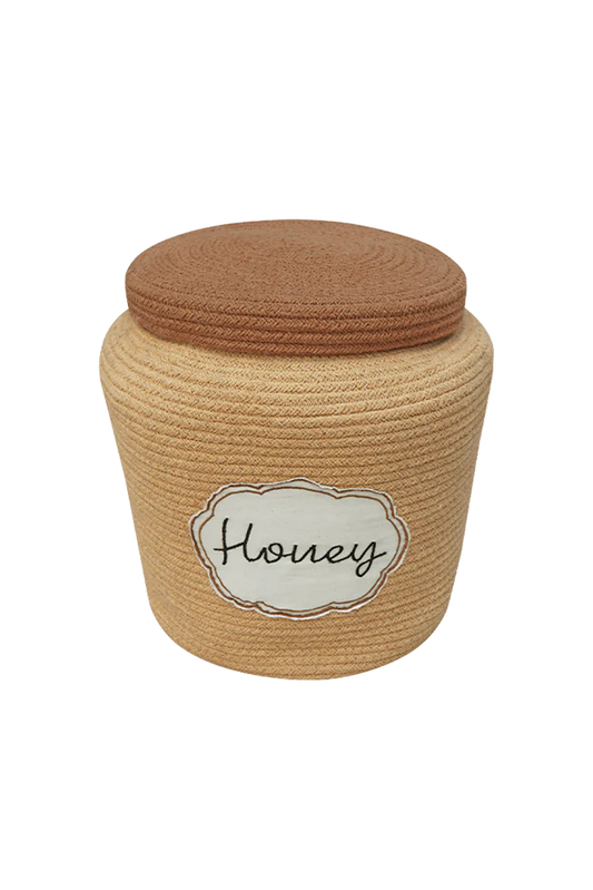 BASKET HONEY POT