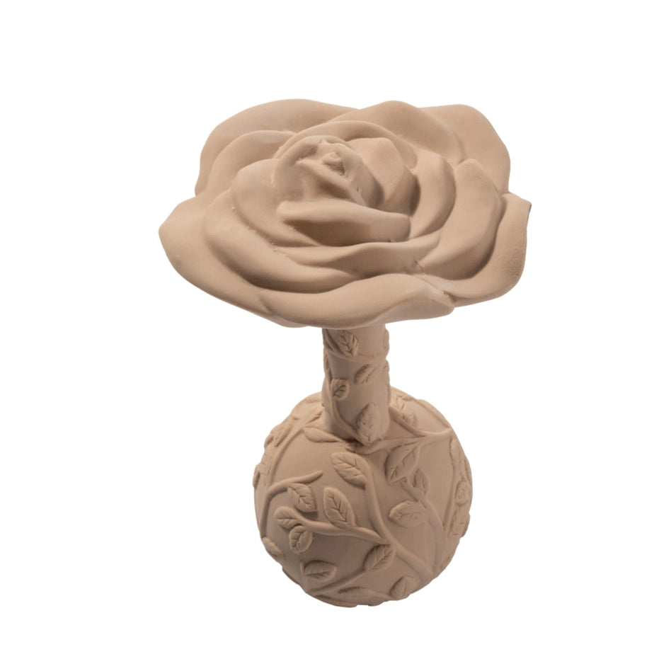 Natural Rubber Rattle Rose