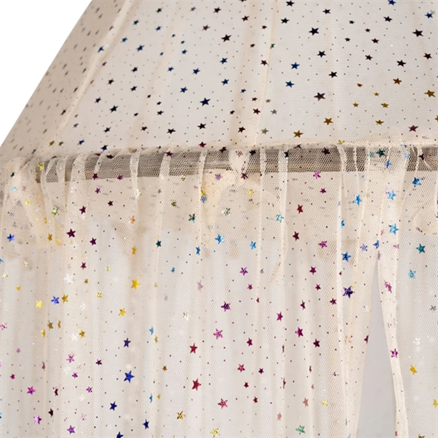 BED CANOPY TULLE ETOILE MULTI SPARKLE