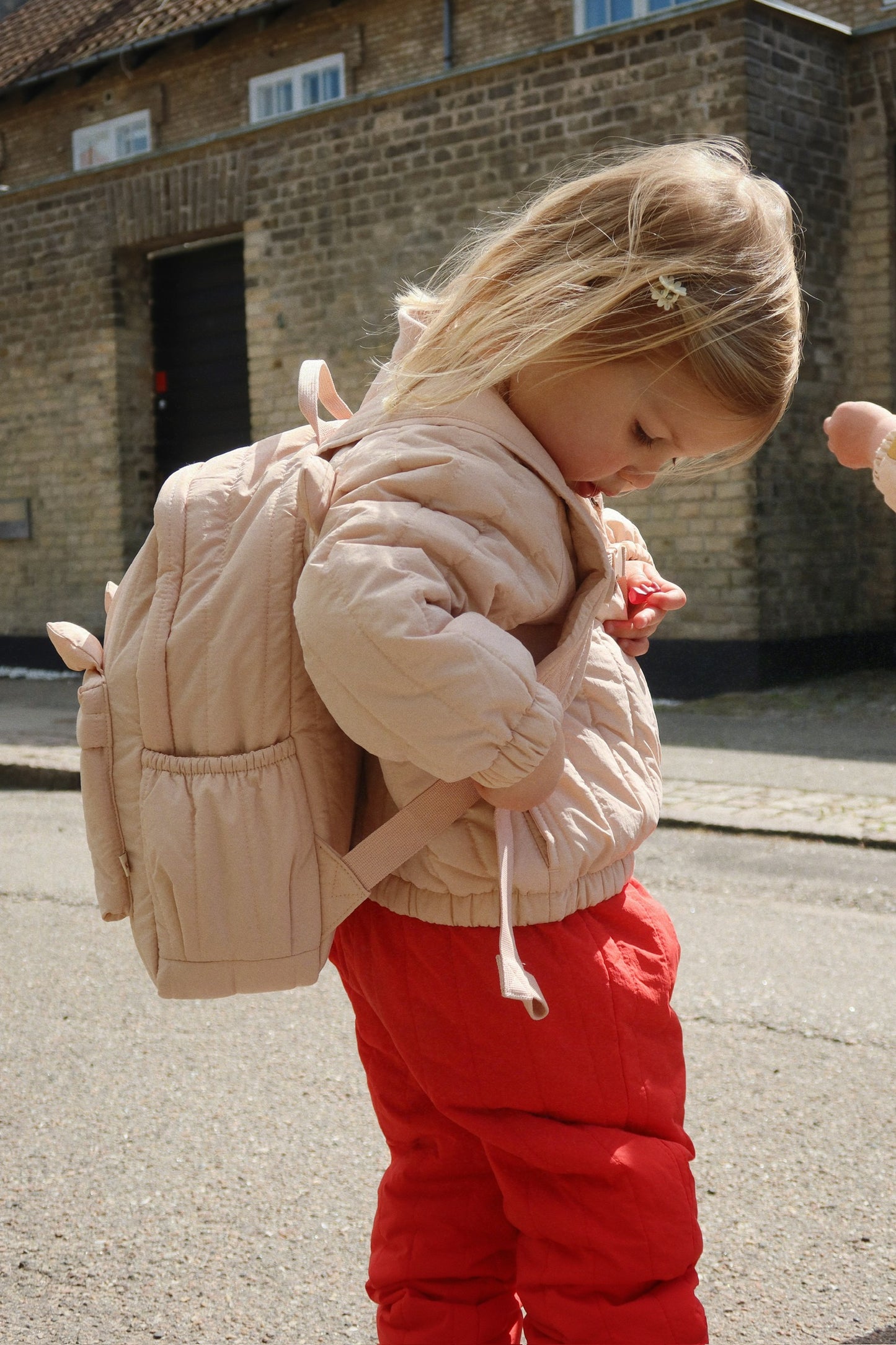 BELOU KNIT CARDIGAN - CHERRY STRIPE