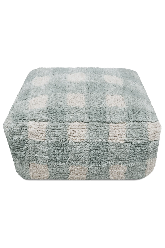POUF VICHY BLUE SAGE
