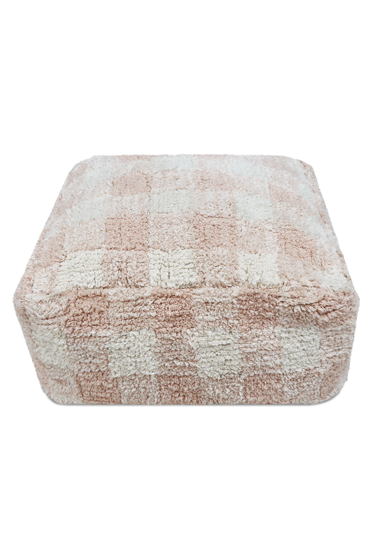 POUF VICHY ROSE