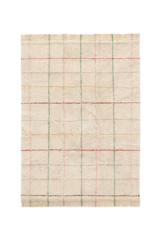 WASHABLE AREA RUG COLOR LINES