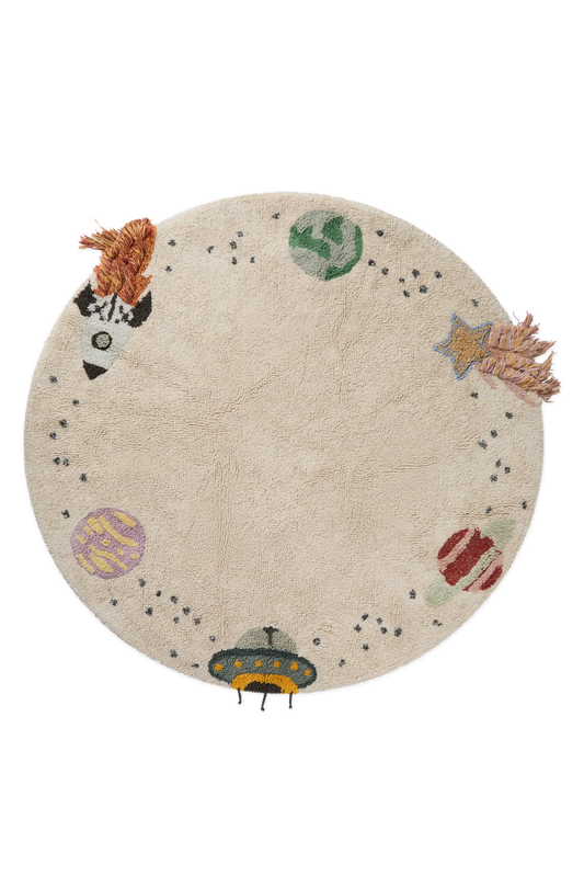 WASHABLE COTTON RUG INTERSTELLAR JOURNEY