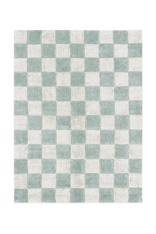 WASHABLE RUG TILES BLUE SAGE