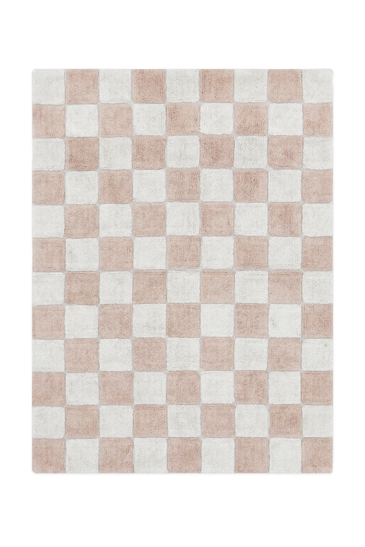 WASHABLE RUG KITCHEN TILES ROSE