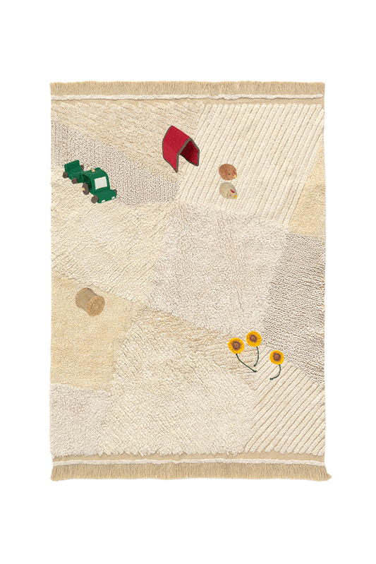 WASHABLE PLAY RUG FARM FIELDS