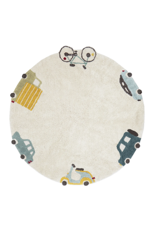 WASHABLE ROUND RUG WHEELS